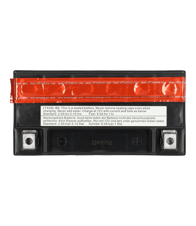 Landport (LP) LTX20L-BS 12 volt 18,0 ah AGM motor accu (51801 - YTX20L-BS)
