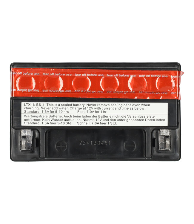 Landport (LP) LTX16-BS-1 12 volt 14,0 ah AGM motor accu (51401 - YTX16-BS-1)