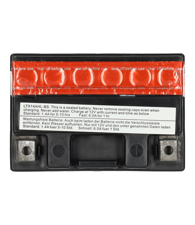 Landport (LP) LTX14AHL-BS 12 volt 12,0 ah AGM motor accu (51281 - YTX14AHL-BS)