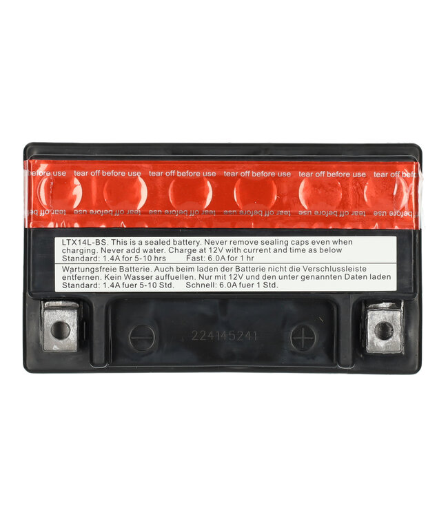 Landport (LP) LTX14L-BS 12 volt 12,0 ah AGM motor accu (51205 - YTX14L-BS)
