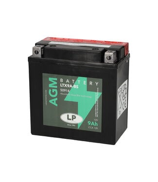 Landport (LP) LTX9A-BS 12 volt 9 ah AGM motor accu (50914 - YTX9A-BS)