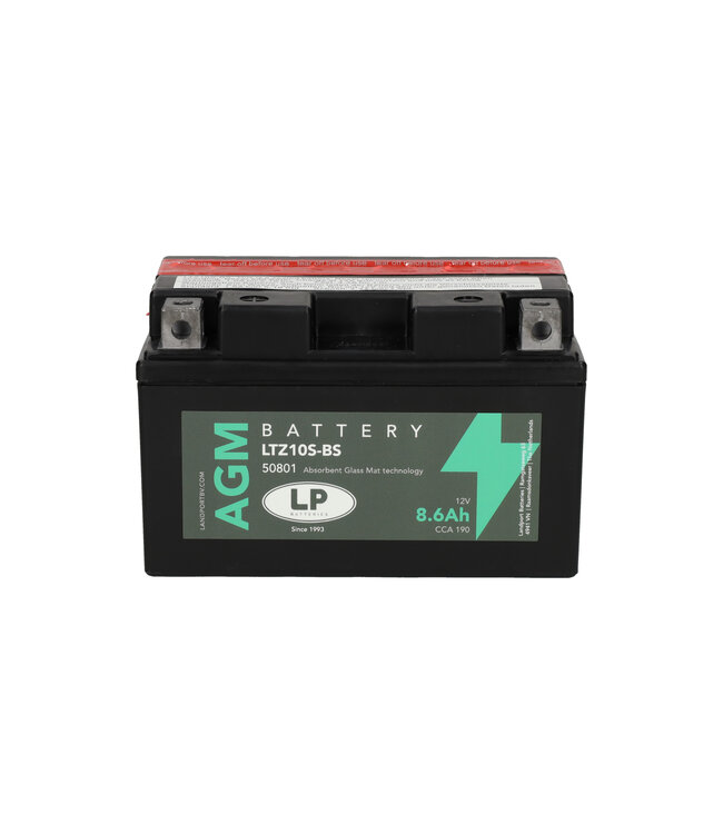 Landport (LP) LTZ10S-BS 12 volt 8,6 ah AGM motor accu (50801 - YTZ10S-BS)
