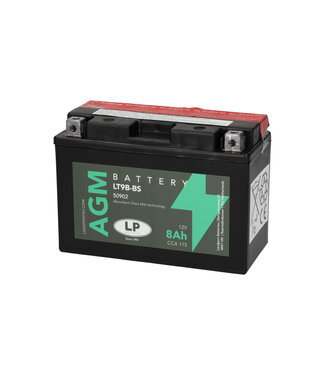 Landport (LP) LT9B-BS 12 volt 8 ah AGM motor accu (50902 - YT9B-BS)