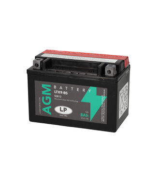 Landport (LP) LTX9-BS 12 volt 8 ah AGM motor accu (50812 -YTX9-BS)