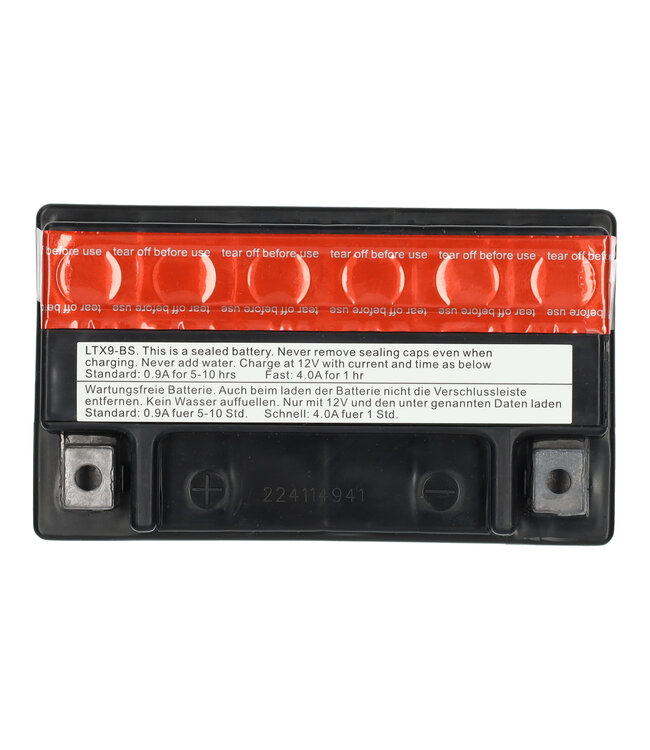 Landport (LP) LTX9-BS 12 volt 8,0 ah AGM motor accu (50812 - YTX9-BS)
