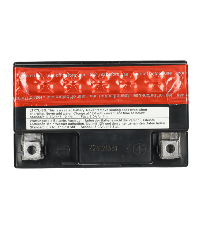 Landport (LP) LTX7L-BS 12 volt 6,0 ah AGM motor accu (50614 - YTX7L-BS)