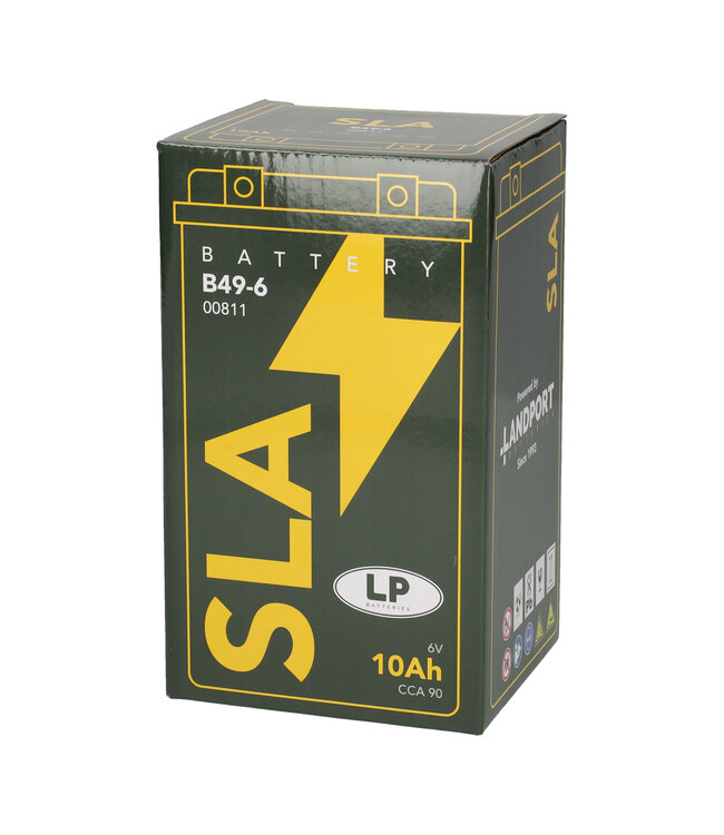 Landport (LP) SLA B49-6 motor accu 6 volt 10,0 ah (00811)