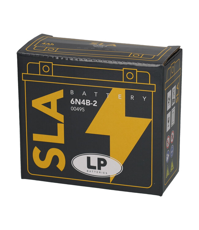 Landport (LP) SLA 6N4B-2 motor accu 6 volt 4,0 ah (00495)