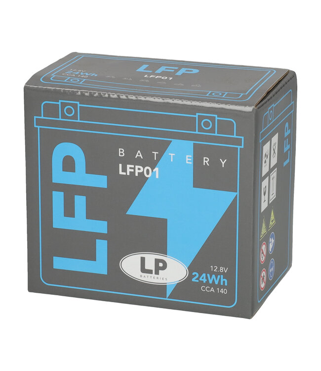 Landport (LP) LFP01 12 volt 24 Wh ﻿Lithium LiFePO4 motoraccu