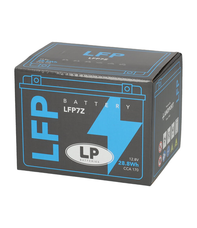 Landport (LP) LFP7Z 12 volt 28,8 Wh ﻿Lithium LiFePO4 motor accu