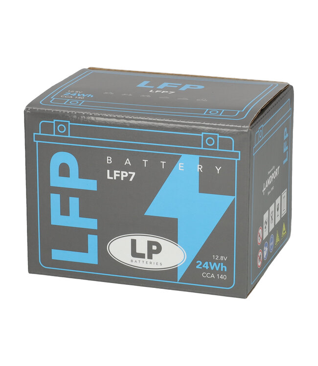 Landport (LP) LFP7 12 volt 24,0 Wh ﻿Lithium LiFePO4 motor accu