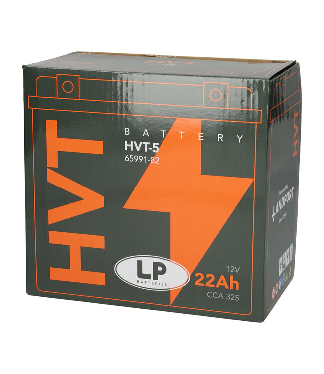 Landport (LP) HVT-5 Harley accu AGM 12 volt 22 ah (MH HVT 5)