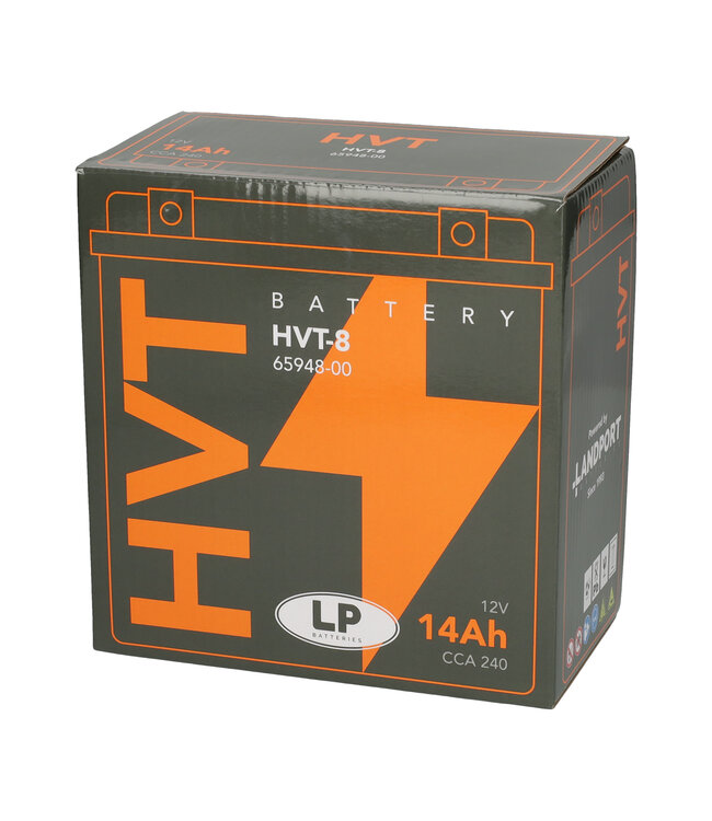 Landport (LP) HVT-8 Harley accu AGM 12 volt 14 ah (MH HVT 8)
