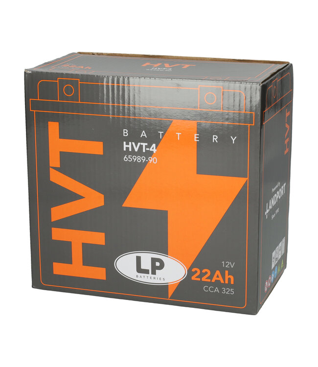 Landport (LP) HVT-4 Harley accu AGM 12 volt 22 ah (MH HVT 4)