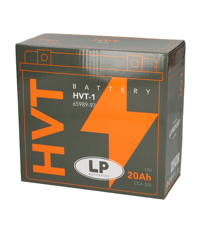 Landport (LP) HVT-1 Harley accu AGM 12 volt 20 ah (MH HVT 1)
