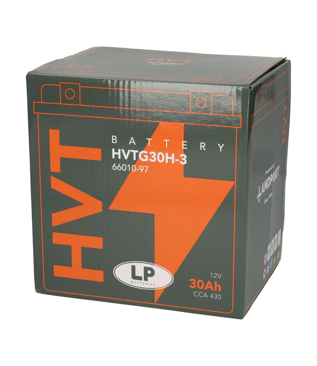 Landport (LP) Harley accu HVTG30H-3 (MH GHD30H-3) 12 volt 30,0 ah