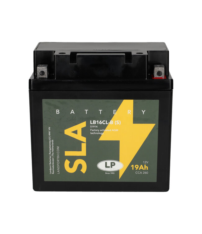 Landport (LP) SLA LB16CL-B(s) AGM motor accu 12 volt 19,0 ah (51914 - YB16CL-B (S)