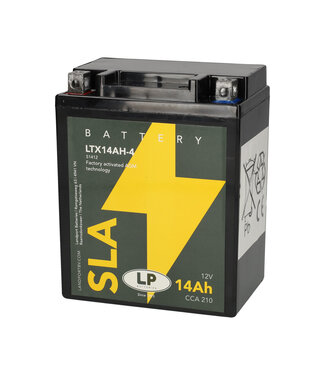 Landport (LP) SLA LTX14AH-4 AGM motoraccu 12 volt 14 ah (51412 - YTX14AH-4)
