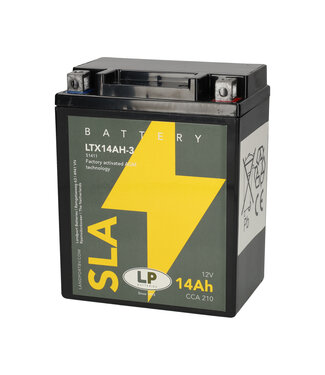 Landport (LP) SLA LTX14AH-3 AGM motoraccu 12 volt 14 ah (51411 - YTX14AH-3)