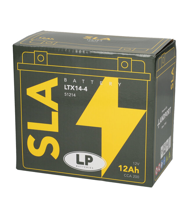 Landport (LP) SLA LTX14-4 AGM motor accu 12 volt 12,0 ah (51214 - YTX14-4)