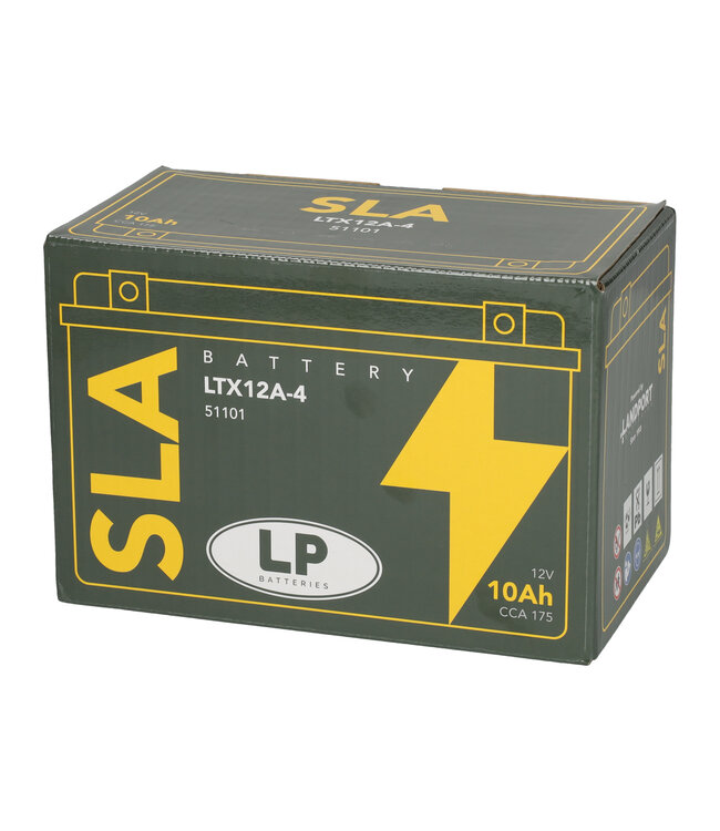 Landport (LP) SLA LTX12A-4 AGM motor accu 12 volt 10 ah (51101 - YTX12A-4)