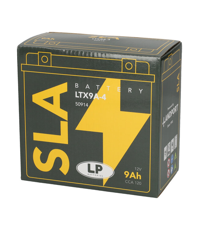 Landport (LP) SLA LTX9A-4 AGM motor accu 12 volt 9 ah (50914 - YTX9A-4)