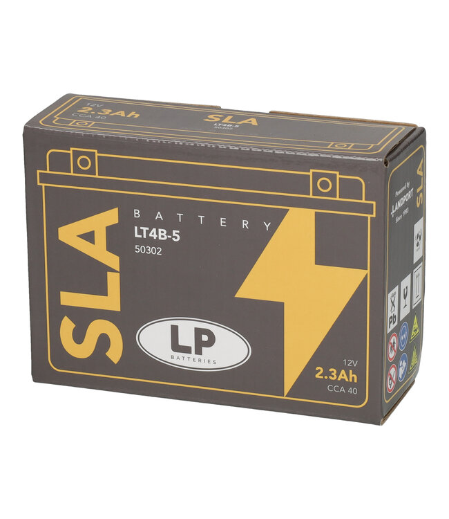 Landport (LP) SLA LT4B-5 AGM motor accu 12 volt 2,3 ah (50302 - YT4B-5)