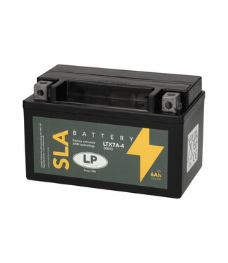 Landport (LP) SLA LTX7A-4 (SLA 12-6) AGM motoraccu 12 volt 6 ah (50615 - YTX7A-4)