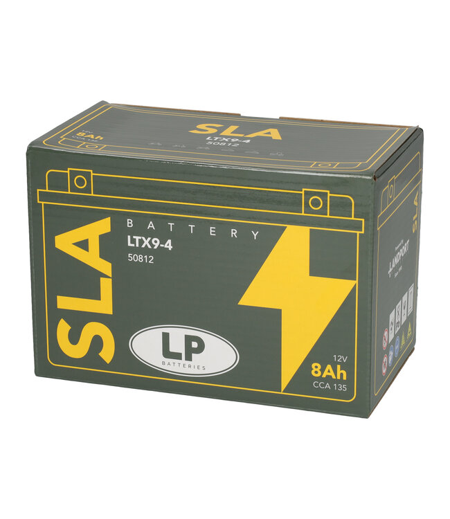Landport (LP) SLA LTX9-4 (SLA 12-8) AGM motor accu 12 volt 8,0 ah (50812 - YTX9-4)