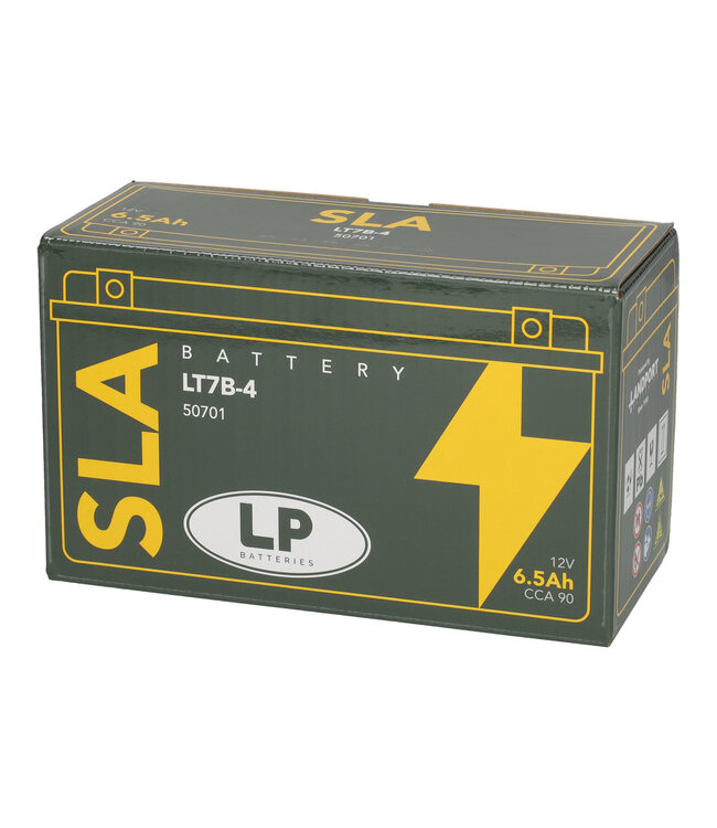 Landport (LP) SLA LT7B-4 AGM motor accu 12 volt 6,5 ah (50701 - YT7B-4)