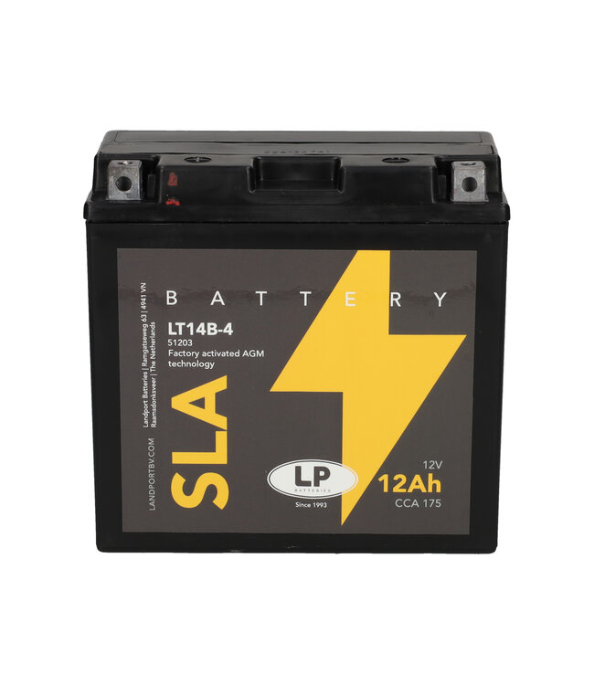 Landport (LP) SLA LT14B-4 AGM motor accu 12 volt 12,0 ah (51203 - YT14B-4)