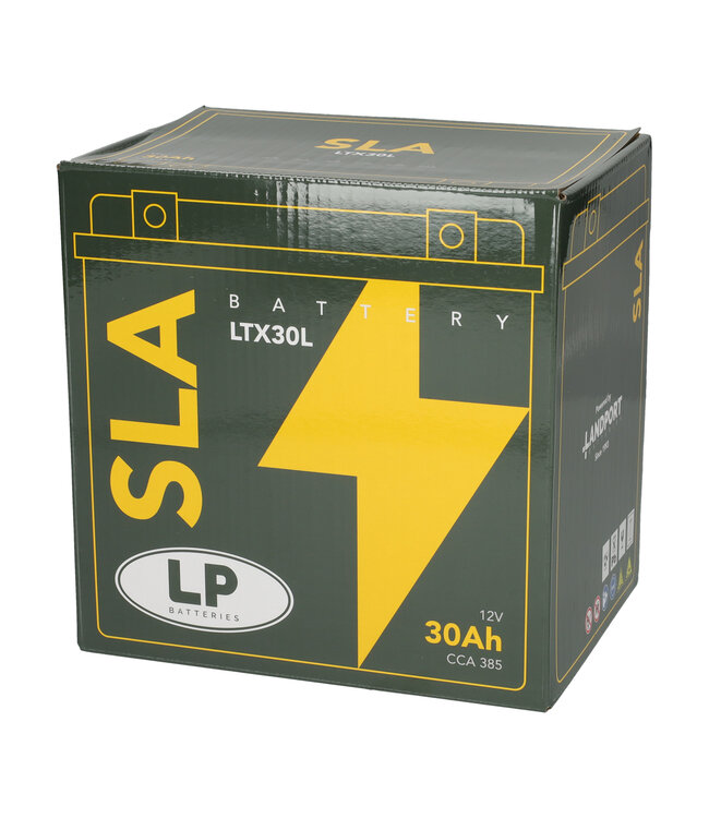 Landport (LP) SLA LTX30L AGM motor accu 12 volt 30,0 ah (83000 - YTX30L)
