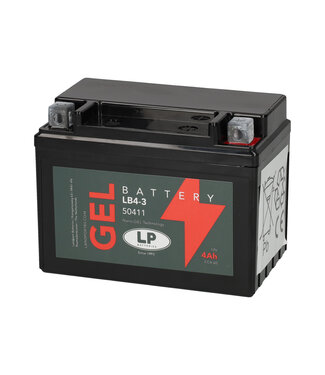 Landport (LP) LB4-3 motor GEL accu 12 volt 4 ah (50411 - GB4L-B)