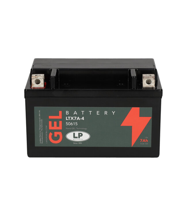 Landport (LP) LTX7A-4 motor GEL accu 12 volt 7,0 ah (50615 - GTX7A-4)