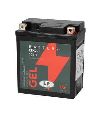 Landport (LP) LTX7-3 motor GEL accu 12 volt 7 ah (50614 - GTX7-3)