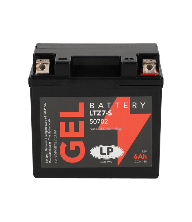 Landport (LP) LTZ7-S motor GEL accu 12 volt 6,0 ah (50702 - GTZ7-S)
