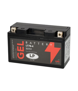 Landport (LP) LT7B-4 motor GEL accu 12 volt 6 ah (50701 - GT7B-4)