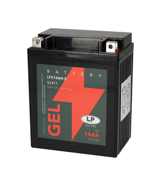 Landport (LP) LTX14AH-3 motor GEL accu 12 volt 14 ah (51411 - GB14L-A2)
