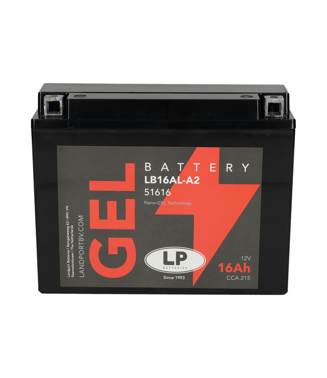 Landport (LP) LB16AL-A2 motor GEL accu 12 volt 16,0 ah (51616 - GB16AL-A2)