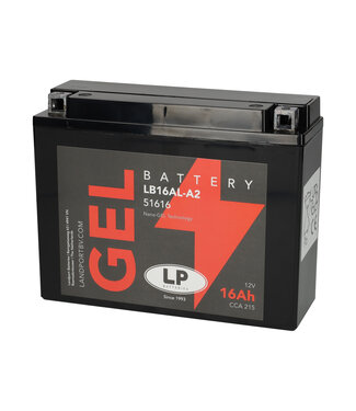 Landport (LP) LB16AL-A2 motor GEL accu 12 volt 16 ah (51616 - GB16AL-A2)