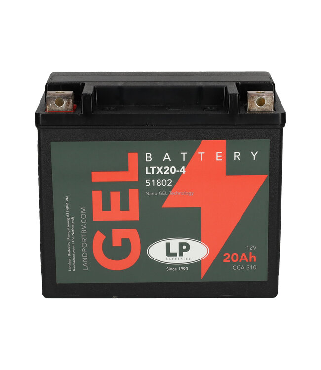 Landport (LP) LTX20-4 motor GEL accu 12 volt 20 ah (51802 - GTX20-4)