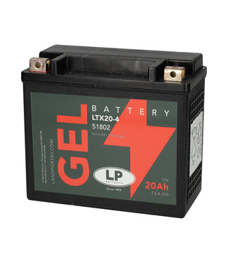 Landport (LP) LTX20-4 motor GEL accu 12 volt 20 ah (51802 - GTX20-4)