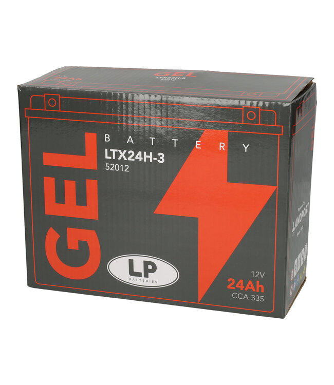 Landport (LP) LTX24H-3 motor GEL accu 12 volt 24,0 ah (52012 - G50N18LA2)