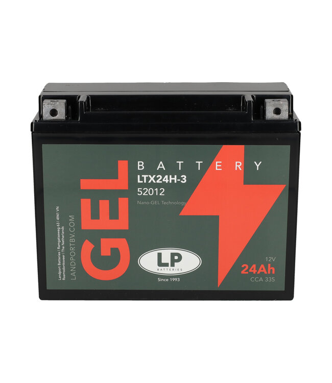 Landport (LP) LTX24H-3 motor GEL accu 12 volt 24,0 ah (52012 - G50N18LA2)