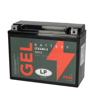 Landport (LP) LTX24H-3 motor GEL accu 12 volt 24 ah (52012 - G50N18LA2)
