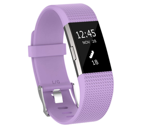 Strap-it Fitbit Charge 2 Silicone Strap (Light Purple)