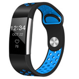 Strap-it Fitbit Charge 2 Sport Strap (Black/Blue) Strap-it Fitbit Charge 2 Sport Strap (Black/Blue)