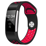 Strap-it Fitbit Charge 2 Sport Strap (Black/Red) Strap-it Fitbit Charge 2 Sport Strap (Black/Red)