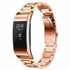 Strap-it Strap-it Fitbit Charge 2 Steel Strap (Rose Gold)