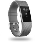 Strap-it Strap-it Fitbit Charge 2 Diamond Silicone Strap (Grey)